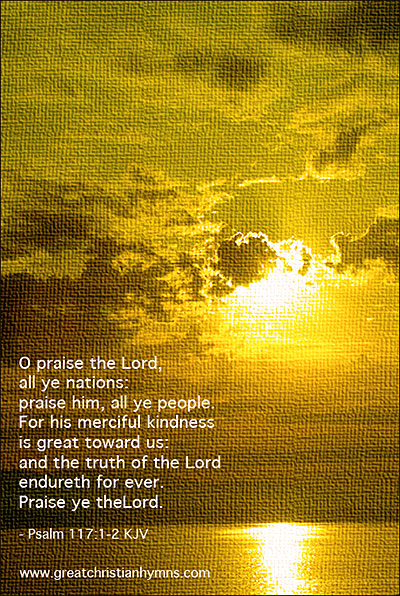 Let's praise and worship God in spirit and in truth, for He is looking for such people to worship Him. Hymn lyrics to help us do that.